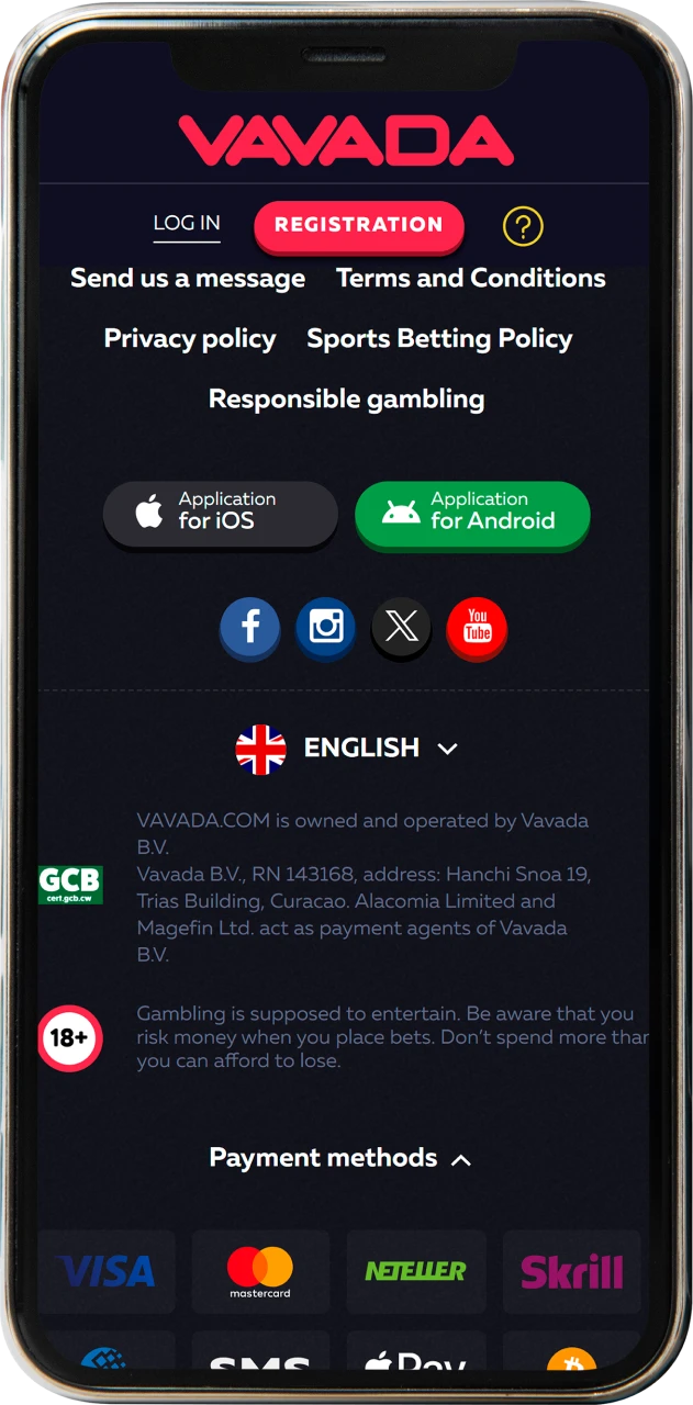 Open the official Vavada site on your iOS device to download the app.