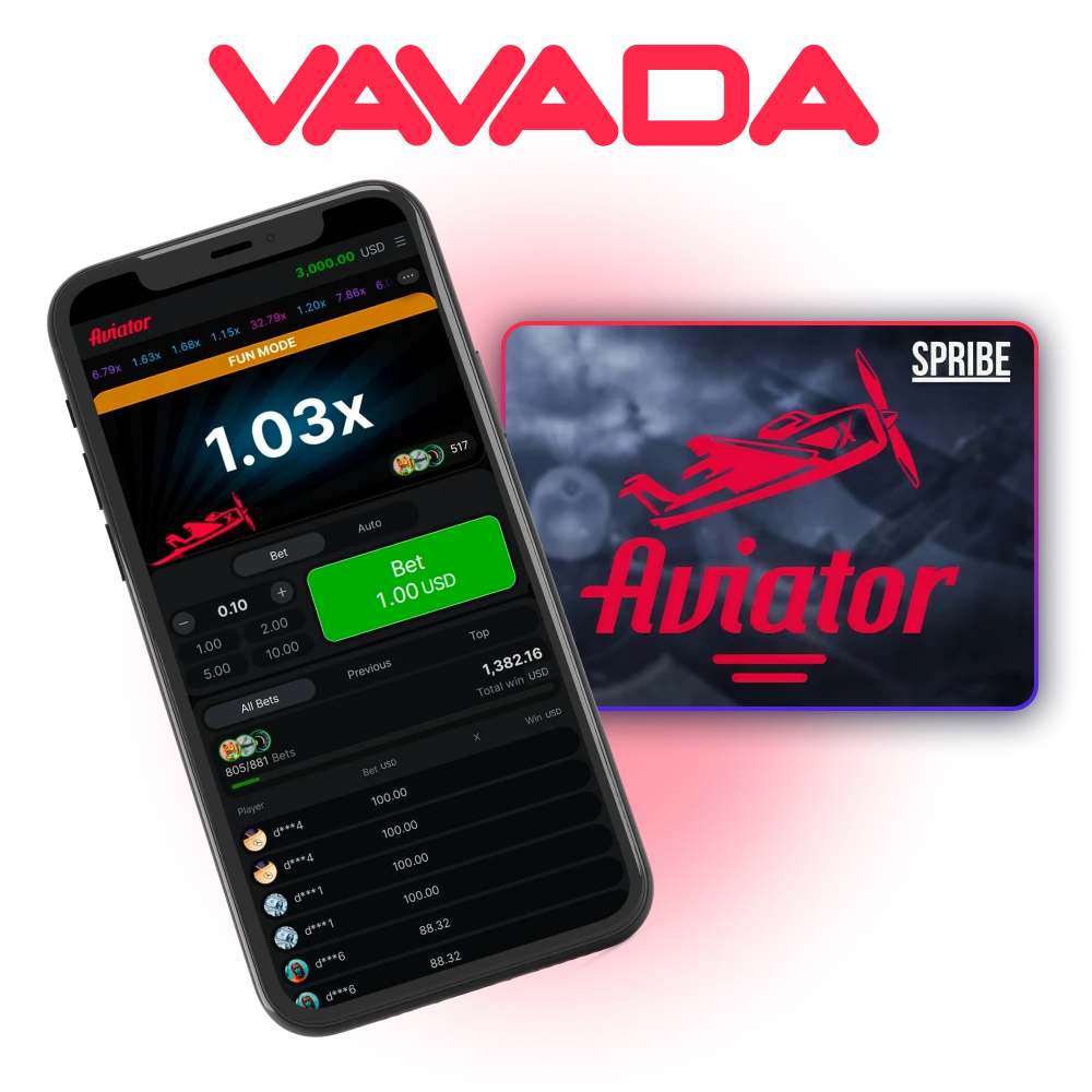 Play Aviator game on the official Vavada casino platform.